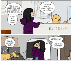 John Allison's Bad Machinery webcomic, The Case of the Forked Road